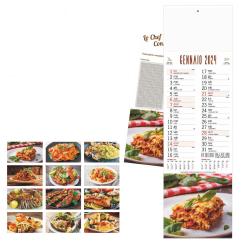 Calendario da parete Gastronomia 14x47cm (testata 14x9cm) 