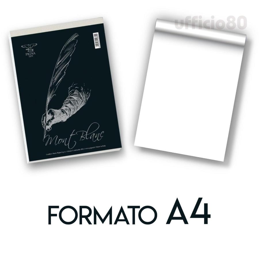 Blocco notes per appunti BIANCO - A4 (21x30 cm) 60 fogli spiralato - carta  da 80gr
