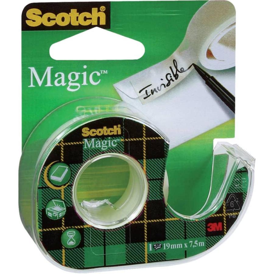 SCOTCH® - 7100027117 - Nastro adesivo magic™ 810 19 mm x 66 m trasparente  opaco 810-1966 - 3134375005913