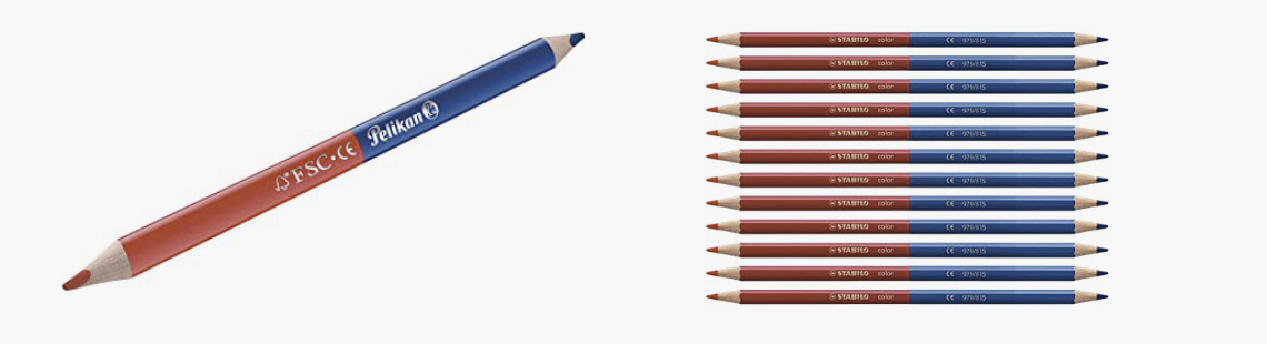 matite bicolore, matita bicolore, matita rossa blu